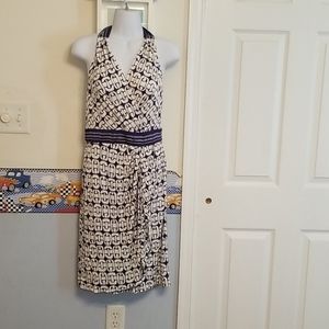 Trina Turk silk halter dress